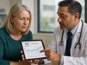 What’s the Best Way to Lower A1C in 2025? Expert Insights Patient and doctor reviewing A1C chart to discuss diabetes treatment in 2025