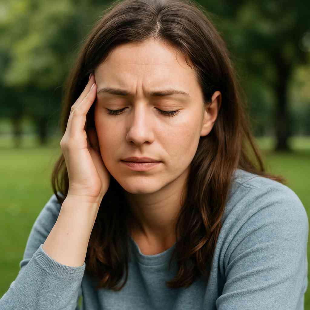mental-health-awareness-month-2025.jpg Woman practicing mental health self-care during awareness month