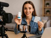 Does Influencer Marketing Work in Pharma? Healthcare content creator filming influencer marketing campaign for pharmaceutical brand