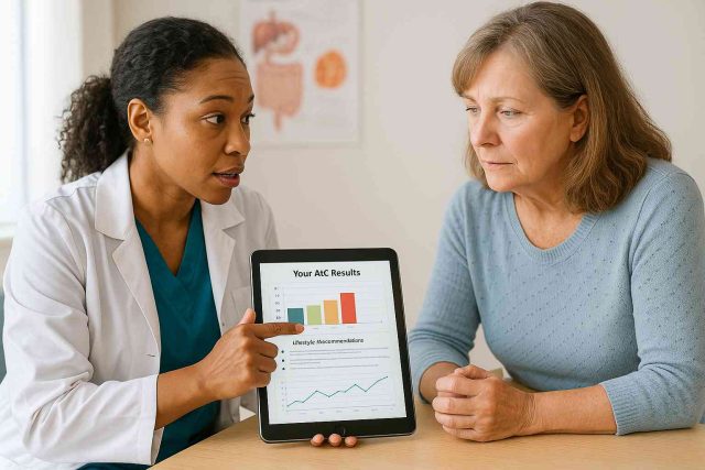 Healthcare provider educating patient about prediabetes and prevention