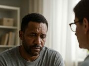 How to Manage Depression and HIV HIV-positive person receiving counseling for depression.