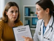 What Should I Do After Lyme Disease Diagnosis? Physician talking to a patient about Lyme disease diagnosis and next steps