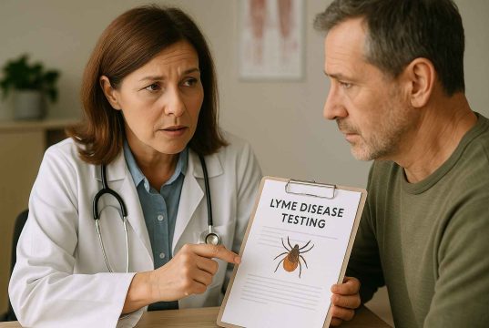 Lyme Disease Testing: Where to Go To Seek Help Doctor consulting patient about Lyme disease testing options