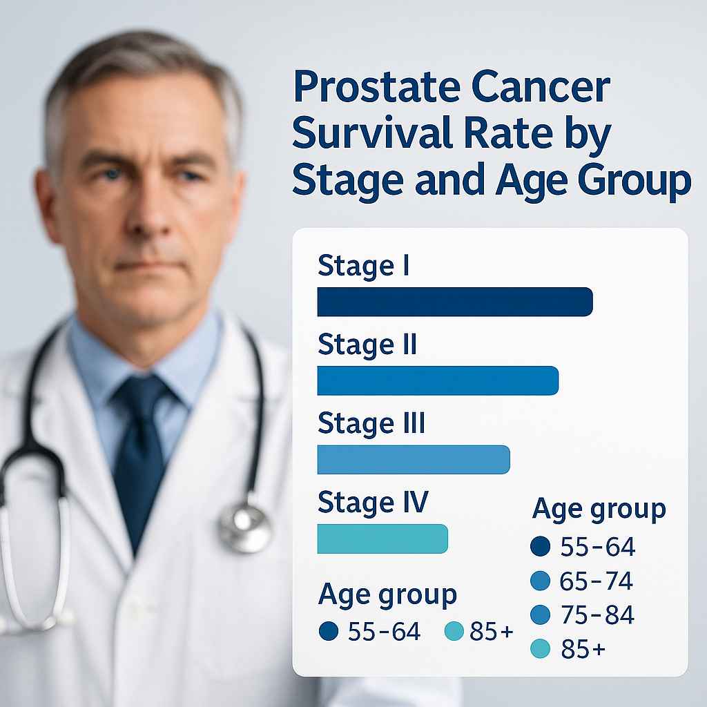 Prostate Cancer Survival Rate Chart 2025 Prostate cancer survival rates by age and disease stage chart