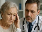 The Unique Challenges of Alzheimer’s Treatment for Patients with Diabetes Elderly diabetic patient with caregiver receiving Alzheimer’s care at home