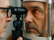 New Study Ties Low Glucose Levels to Diabetic Retinopathy Progression Retina specialist reviewing diabetic retinopathy scan on screen.