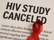 News of HIV Studies Ending or Canceled Researcher analyzing HIV study results on a digital interface.