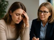 Understanding the Impact of Therapy for Anxiety Counselor and patient during a supportive anxiety therapy session.