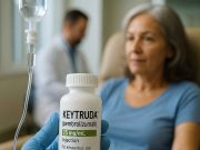 What Types of Cancer Does Keytruda Treat? Illustration of Keytruda being administered as part of cancer treatment.